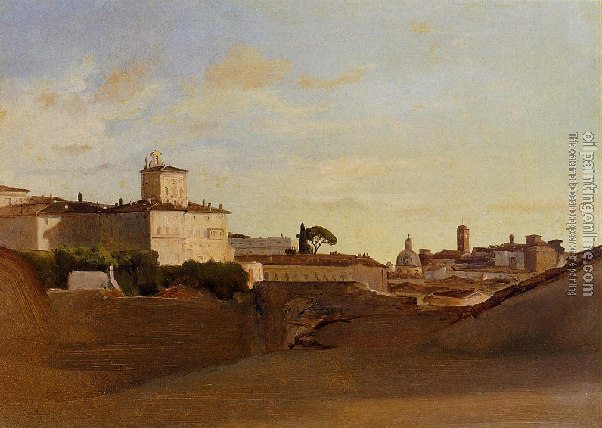 Corot, Jean-Baptiste-Camille - View of Pincio, Italy